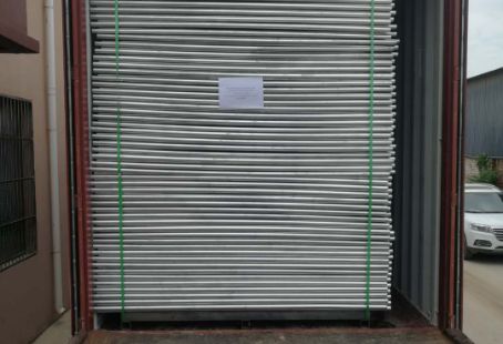 Cerca temporária com elos de corrente