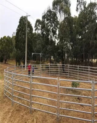 Cerca galvanizada para curral de gado para cavalos, bovinos e ovinos